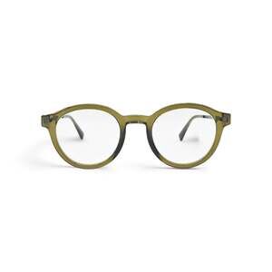 MYKITA Ketill C723 Clear Khaki Round Eyeglasses 48-22-140 Unisex - NWB $850
